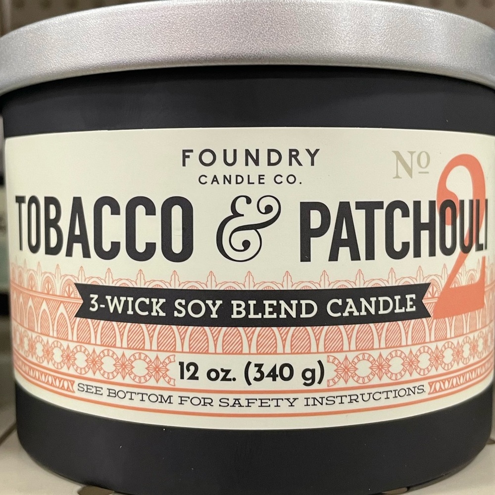 Tobacco & Patchouli Soy Candle 12 oz